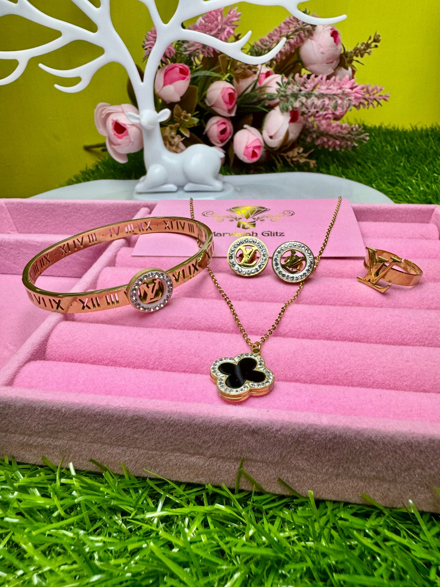 ✨ Branded LV inspired Jewelry Set – Iconic Elegance and Luxury ✨