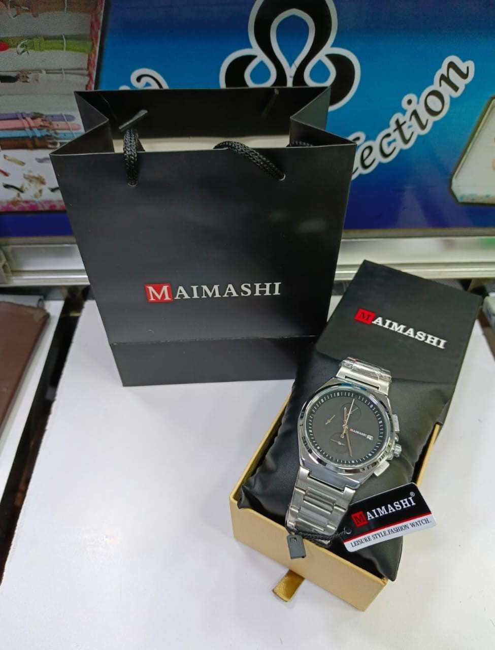 MAIMASHI Gold Chronograph Watch for Men - Premium Stainless Steel