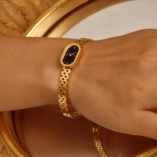 Gold Plated Bangle Watch design Anti tarnish